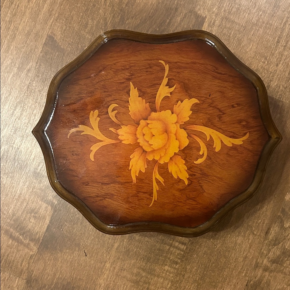 Elegant Floral Wooden Jewelry box